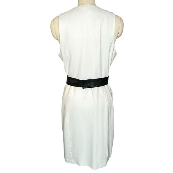 Tibi White Crepe Wrap Mini Dress | Size 10 - Picture 2 of 10